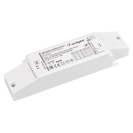 Блок питания ARJ-SP-40-PFC-TRIAC-INS 40Вт 27-38В 0.7-1.05А IP20 пластик  028185(1)