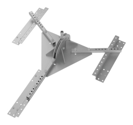 Основание для молниеприемника скатной кровли оцинк. сталь  ZML14D-3L-04