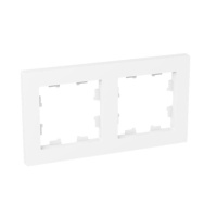 Рамка 2-м Эпика бел. пластик  UP1-FPW-02