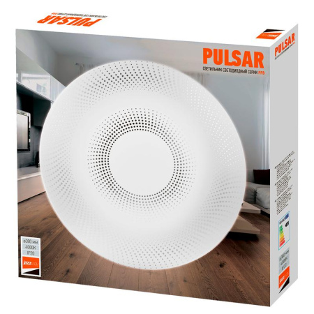 Светильник светодиодный декоративный PPB Pulsar 36Вт 4000К IP20 d380х65 настенно-потолочный бытовой  5024762