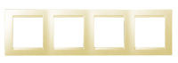 Рамка 4-м 15 сл. кость  1500640-031