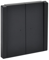 Выключатель 2-кл. СП FORTE&PIANO 10А FP106 с индикацией черн.  FP-V20-1-10-1-K02