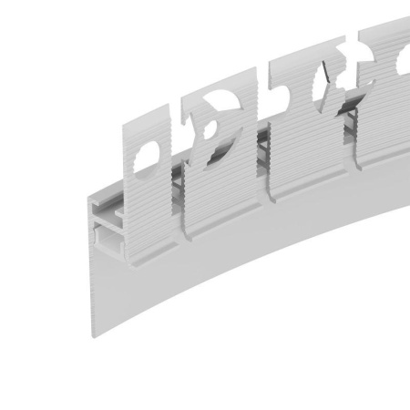 Профиль PLINTUS-FANTOM-BENT-H20-SIDE-2000 WHITE алюм. L2000  043674