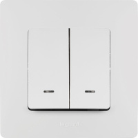 Рамка 1-м Etika бел. Leg 672501