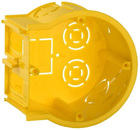 Коробка установочная С3 d68x45 для твердых стен (сборная оконечная) (опт. уп)  UKT10-068-045-000-K1-N-UO