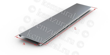 Крышка для лотка замковая осн.400 L3050 сталь 1.2мм КЛЗ 400 цУТ1.5 гор. оцинк.  246 4011v4 19