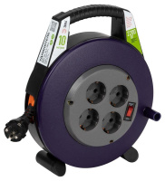 Удлинитель в закрыт. корпусе 4х10м с заземл. 10А с выкл. BPx-4e-3x1-10m ПВС 3x1  Б0052927