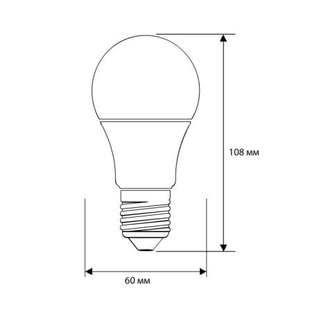 Лампа светодиодная LED9-A60/845/E27 9Вт грушевидная матовая 4500К бел. E27 750лм 170-265В  12044