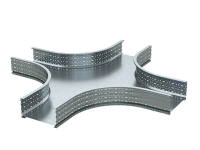 Ответвитель для лотка Х-образ. горизонт. 80х200 R-660 гор. цинк  USX682HDZ