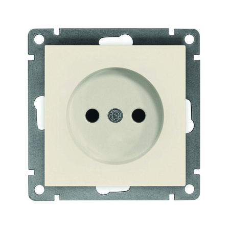 Розетка 1-м СП Афина 16А IP20 без заземл. механизм сл. кость (ivory)  A0022-I
