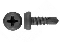 Саморез "Клоп" 3.5х11 металл-металл фосфатированный шлиц Philips №2 сверло (уп.1000шт)  PR08.9363