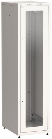 Шкаф сетевой LINEA E 42U 600х800мм стекл. передняя дверь задняя металлическая сер.  LE35-42U68-GM