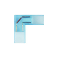 Соединитель контактный L-образный UTC-K-22/A67-NNN CLEAR 005 POLYBAG для светодиодных лент 220В 3528 2 контакта прозр. (уп.5шт)  10821