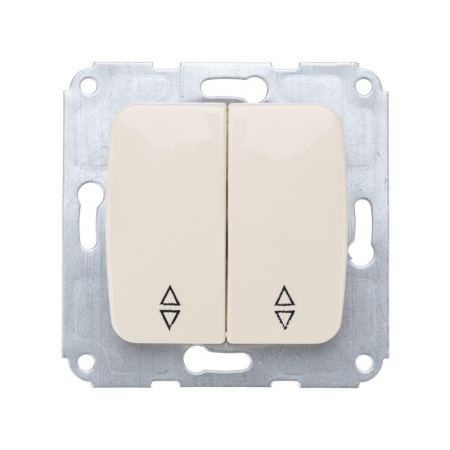Переключатель проходной 2-кл. СП DEA 10А механизм беж.  KR-78-0237