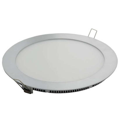 Светильник светодиодный TRP18-03-W-01 LED 18Вт 3000К IP40 (S) рифл. стекло корпус серебр.  400300