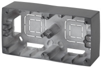 Коробка наклад. монтажа 2 поста 12 графит 12-6102-12 ЭРА Б0043176