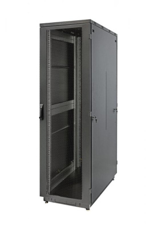 Шкаф Racknet S3000 33U 600х600 передняя дверь перф. 1-ств. задняя дверь перф. 1-ств. черн.  60F-33-66-34BL