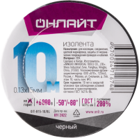 Изолента ПВХ 71 674 OIT-B15-10/BL черн.  71674