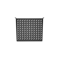 Полка фронтальная 19дюйм 2U глубиной 400мм крепеж в компл. черн.  -SHFR-400-BK