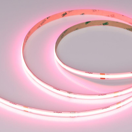 Лента COB-X480-8mm 24В Pink 8Вт/м IP20 (уп.5м)  047743