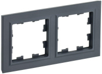 Рамка 2-м BRITE РУ-2-БрГ графит  BR-M22-K53