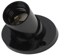 Патрон E27 настенный бакелит черн. (х50) (50/200/3600)  Б0044082