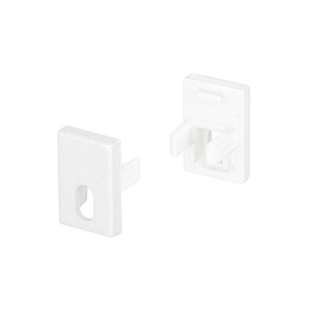 Заглушка SL-MINI-8-H12 WHITE с отверстием пластик  037528