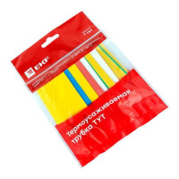 Набор трубок термоусадочных ТУТ нг тонкостен. 20/10 (7 цветов по 3шт 100мм)  tut-n-20