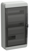 Корпус пластиковый КМПн-36 IP65 черн. прозр. дверь TEKFOR  TF5-KP72-N-36-65-K03-K02