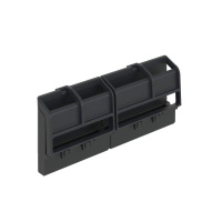 Держатель шинный FRAME 162мм (4 сегмента до 20 полюсов) (для всех щитков) черн.  F08BBHU1