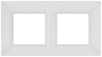 Рамка для розеток и выключателей ЭРА Elegance 14-5002-01М на 2 поста матов. бел.  Б0065814
