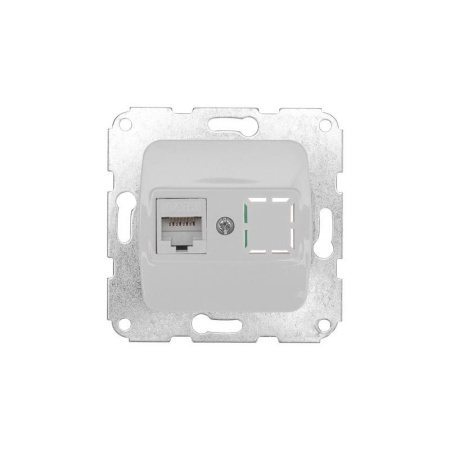Розетка компьютерная СП DEA RJ45 механизм бел.  KR-78-0223