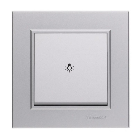 Кнопка таймера 1-кл. СП Karea 10А IP20 серебр.  56065004