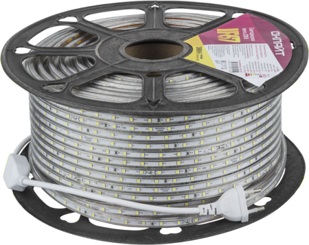 Лента светодиодная 80 925 OLS-2835WW60-4.8-IP67-220V (уп.50м)  80925