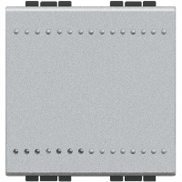 Выключатель 1-кл. 2мод. СП LivingLight 16А IP20 винтов. клеммы алюм. Leg BTC NT4001M2N