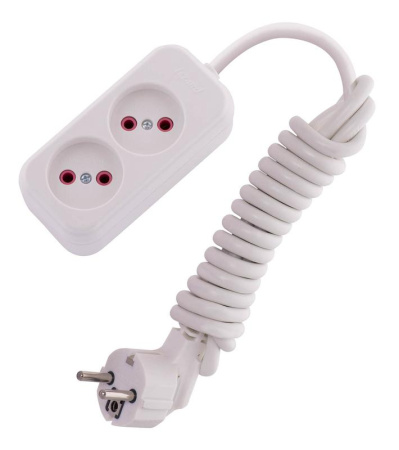 Удлинитель 2х2м без заземл. 16А IP20 Lila  720-0202-203