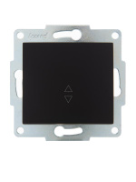 Переключатель проходной 1-кл. 1п СП Karina 10А IP20 механизм черн. бархат  707-4288-105