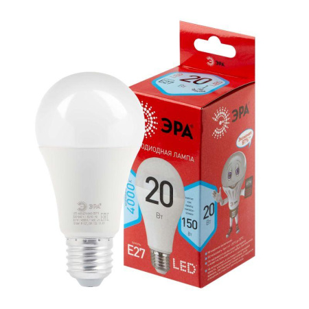 Лампа светодиодная RED LINE LED A65-20W-840-E27 R 20Вт A65 груша 4000К нейтр. бел. E27  Б0049637