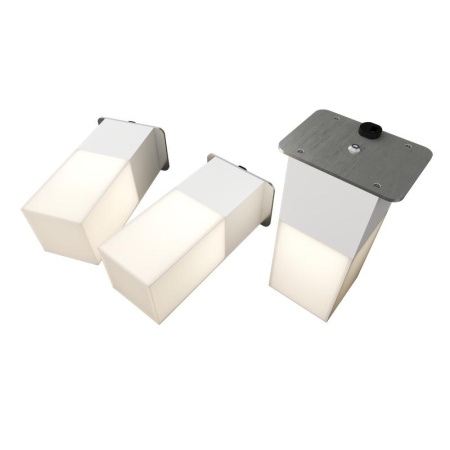 Светильник светодиодный RVE-LBX-LUMO60-PLAZA5010-3-GR квадрат грильято 3шт 40х40х100мм 8Вт встраиваемый 4000К бел.  RVE00003286