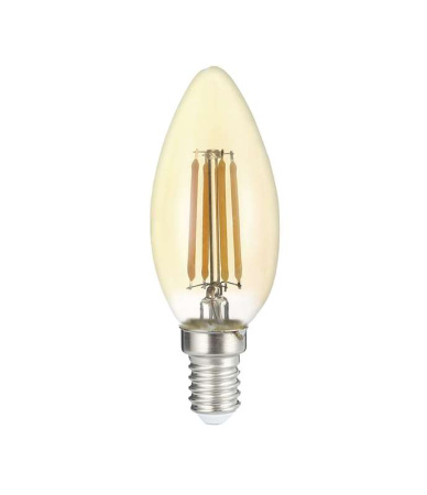 Лампа светодиодная филаментная PLED OMNI 6Вт C35 4000К нейтр. бел. E14 230В/50Гц Gold  5020665