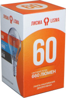 Лампа накаливания ДШ 230-60 60Вт шар прозрачная E14 230В КУ  322602500