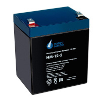 Батарея аккумуляторная HM-12-5 свинцово-кислотная 12В/5А.ч ПарусЭлектро HM-12-5