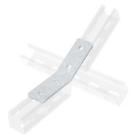 Уголок крепежный двойн. 60град. нерж. сталь AISI 304  IBMC1026C