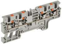 Колодка клеммная CP-MC 4 вывода 4кв.мм сер.  YCT22-00-4-K03-004 Колодка клеммная CP-MC 4 вывода 4кв.мм сер.  YCT22-00-4-K03-004
