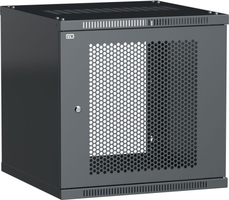 Шкаф LINEA WE 18U 600х600мм дверь перфорированная черн.  LWE5-18U66-PF