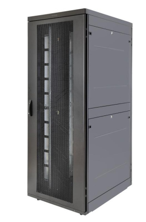Шкаф Rackcenter D9000 42U 750х1000 передняя дверь перф. 1-ств. задняя дверь перф. 2-ств. черн.  60F-42-7A-94BL