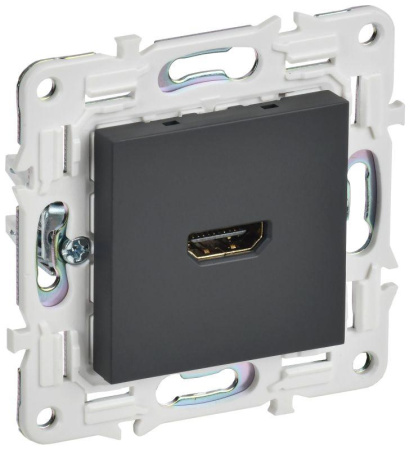 Розетка HDMI SKANDY SK-H01G графит  SK-H10-K53