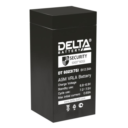 Аккумулятор ОПС 6В 2.3А.ч  DT 6023 (75)