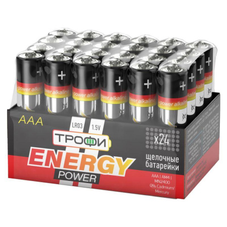 Элемент питания алкалиновый AAA/LR03 LR03-24 bulk ENERGY POWER Alkaline (уп.24шт)  Б0035375