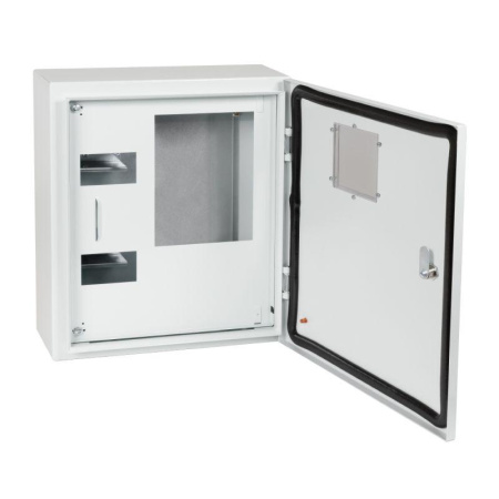 Корпус металлический ЩУРн-ПРО-3-МП/8-415х370х147-IP66-УХЛ1 (с окном учета 3ф счетчик на МП 8 модулей ПРО)  367475
